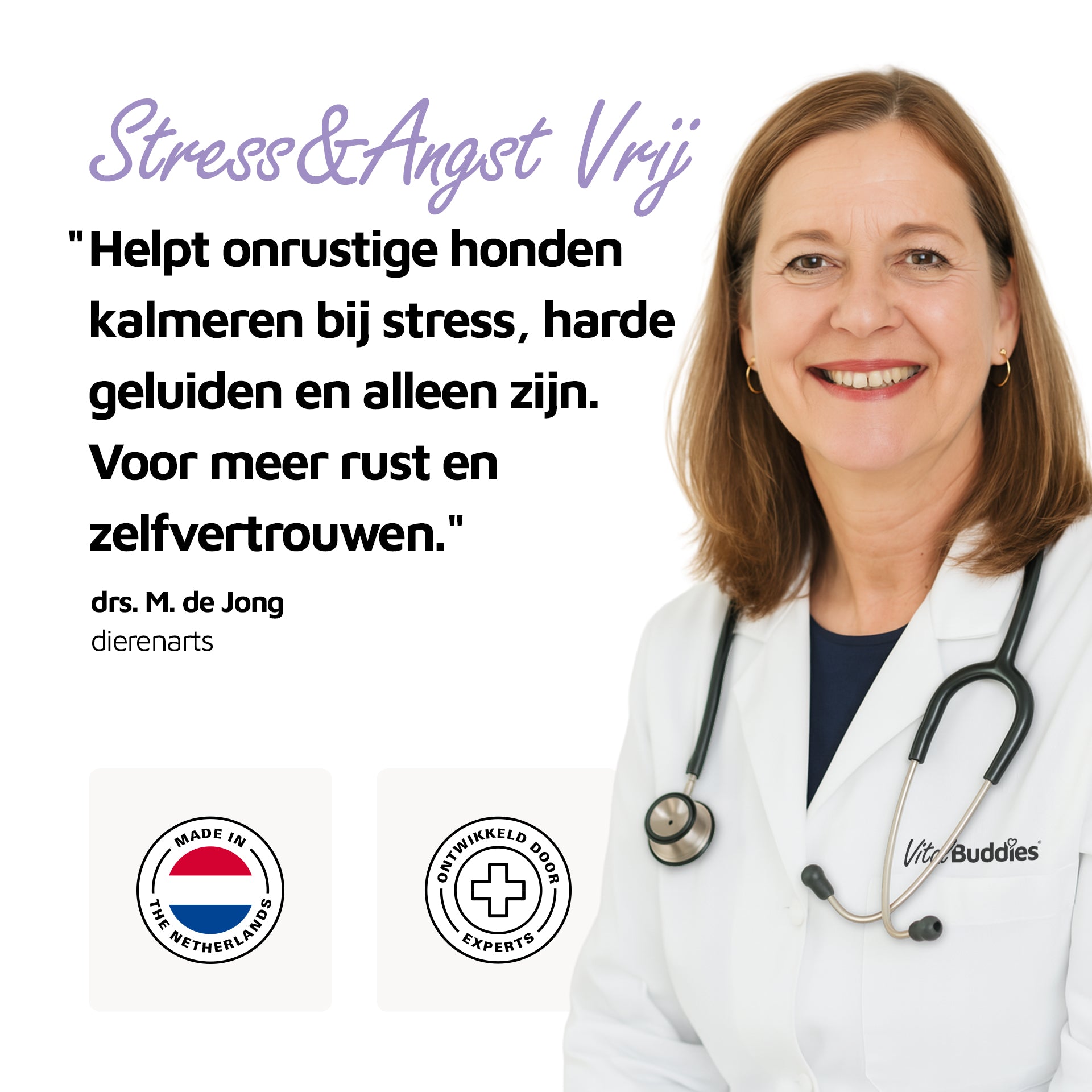 Stress & Angst Vrij - 60 snoepjes