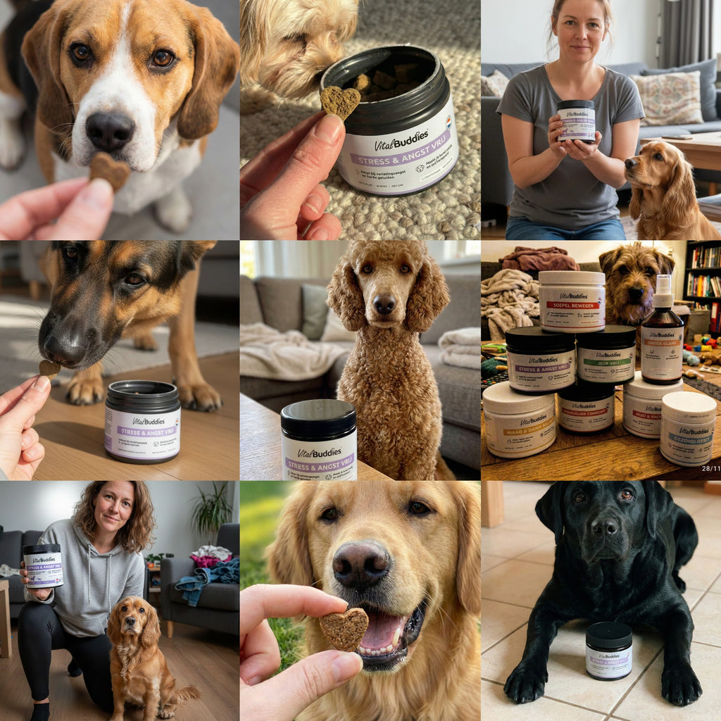 Klanten en hun honden met VitalBuddies Stress & Angst Vrij